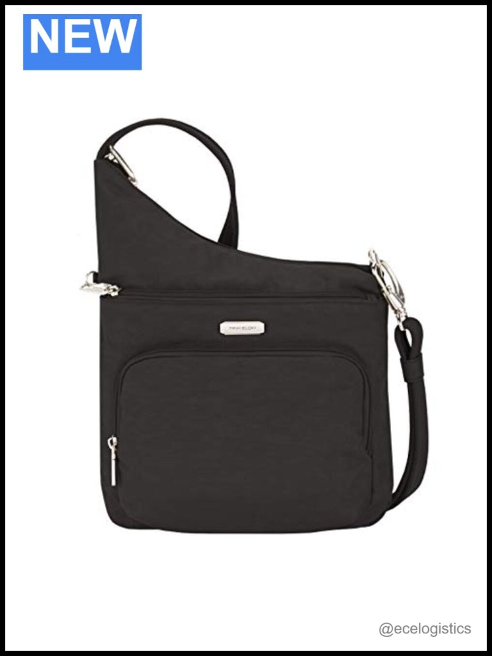 Anti-Theft Crossbody Bag with RFID Blocking Nylon Slash Resistant